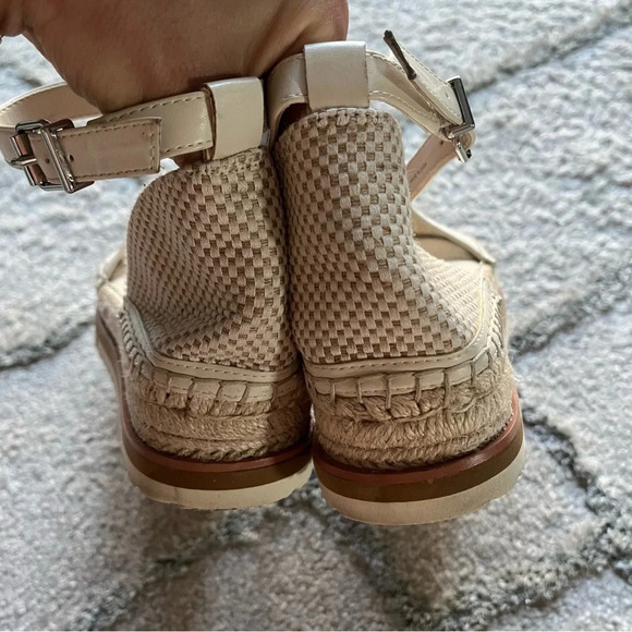 Vince Camuto Binettie Platform Espadrille cream ankle strap 10 - Picture 10 of 10